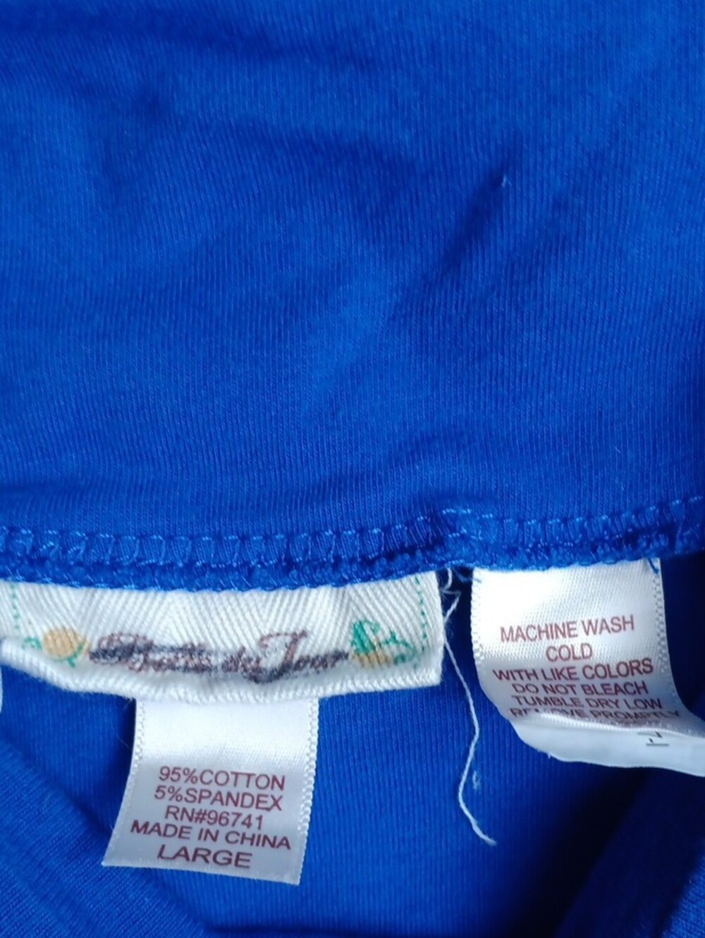 Royal Blue Cotton Mini Skirt - Picture 2 of 3